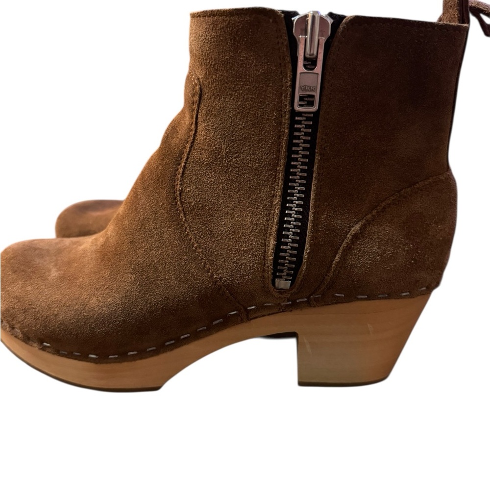 New SWEDISH HASBEENS Zip it Emy Suede - Picture 2 of 14
